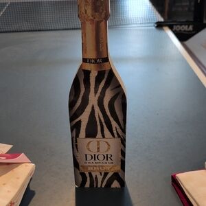 Dior Zebra Print Champagne Bottle Decor